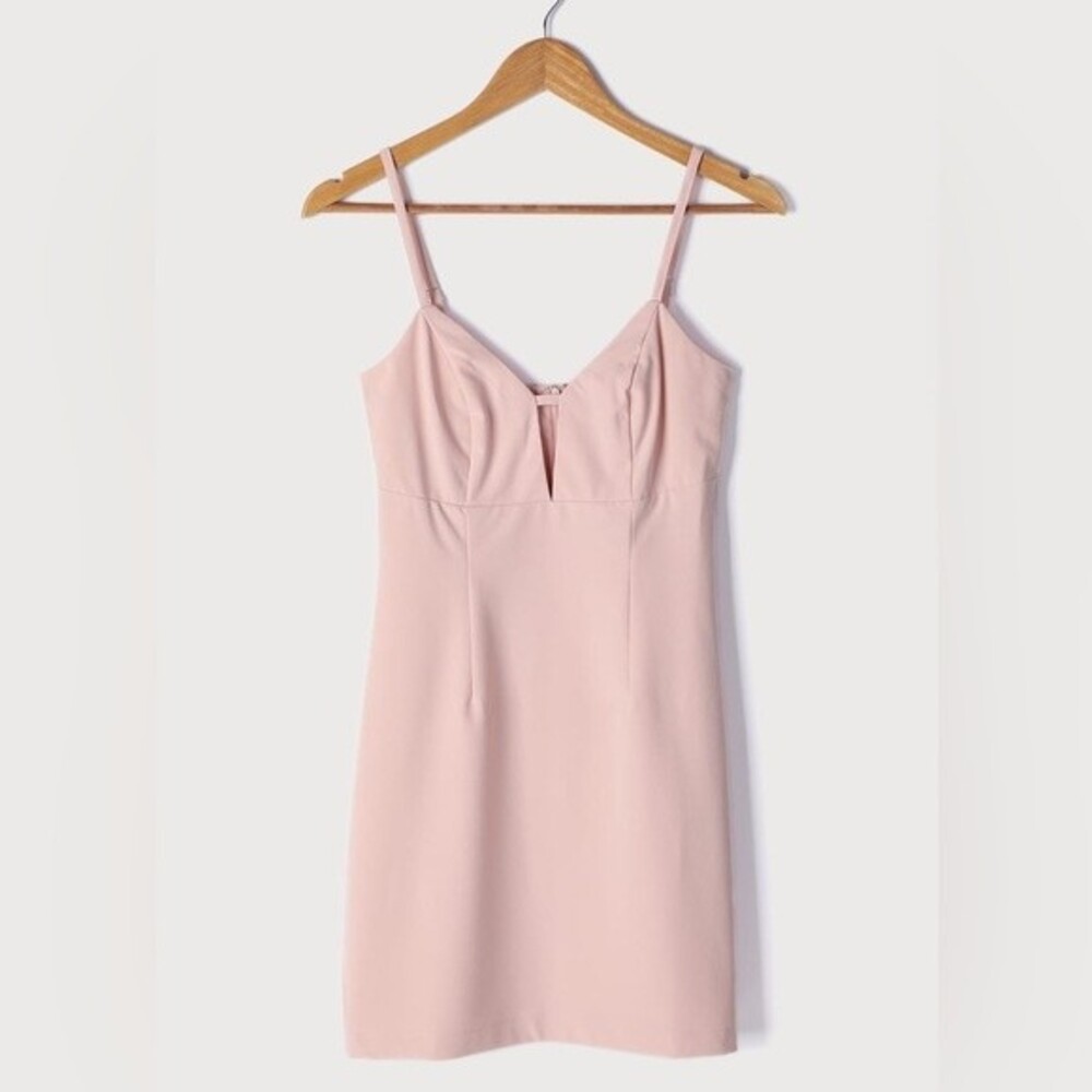 NWT LULUS Sultry Moments Blush Pink Sleeveless Mini
Dress. Size XS. - Picture 8 of 12